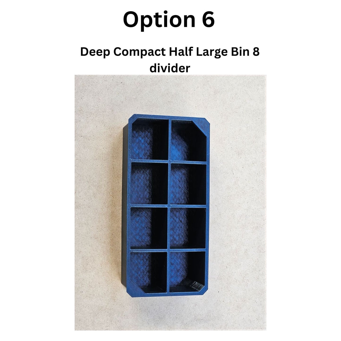 Large Half Bins For the Deep Compact Milwaukee Packout Bins Option 6