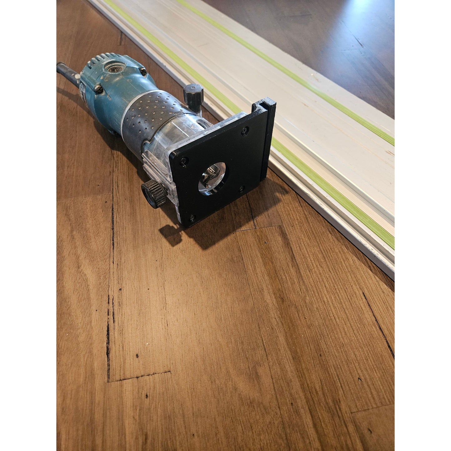 Makita Trimmer Base To Make Compatible With Makita Track Side View Festool