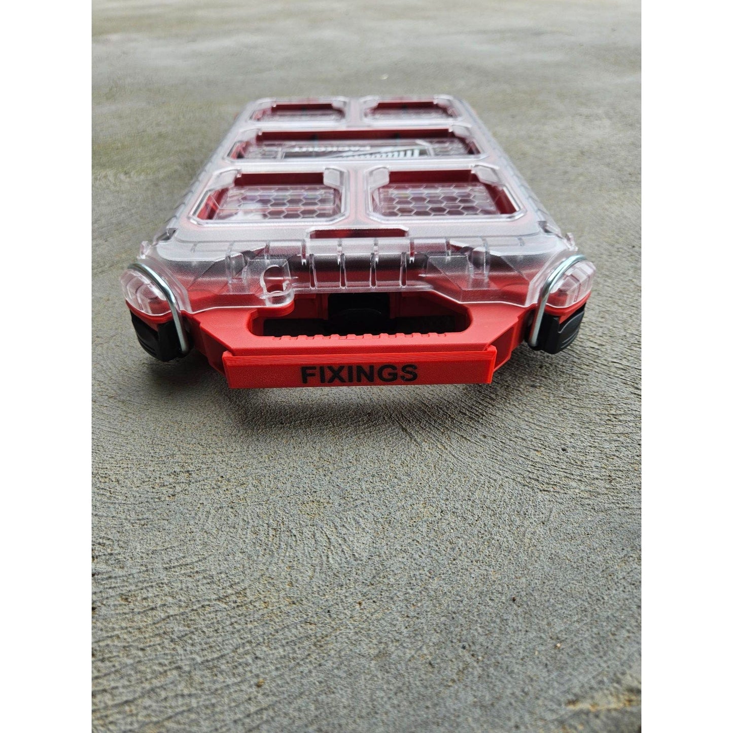 Custom Lettering Low Profile Half Size Milwaukee Packout Handle Label
