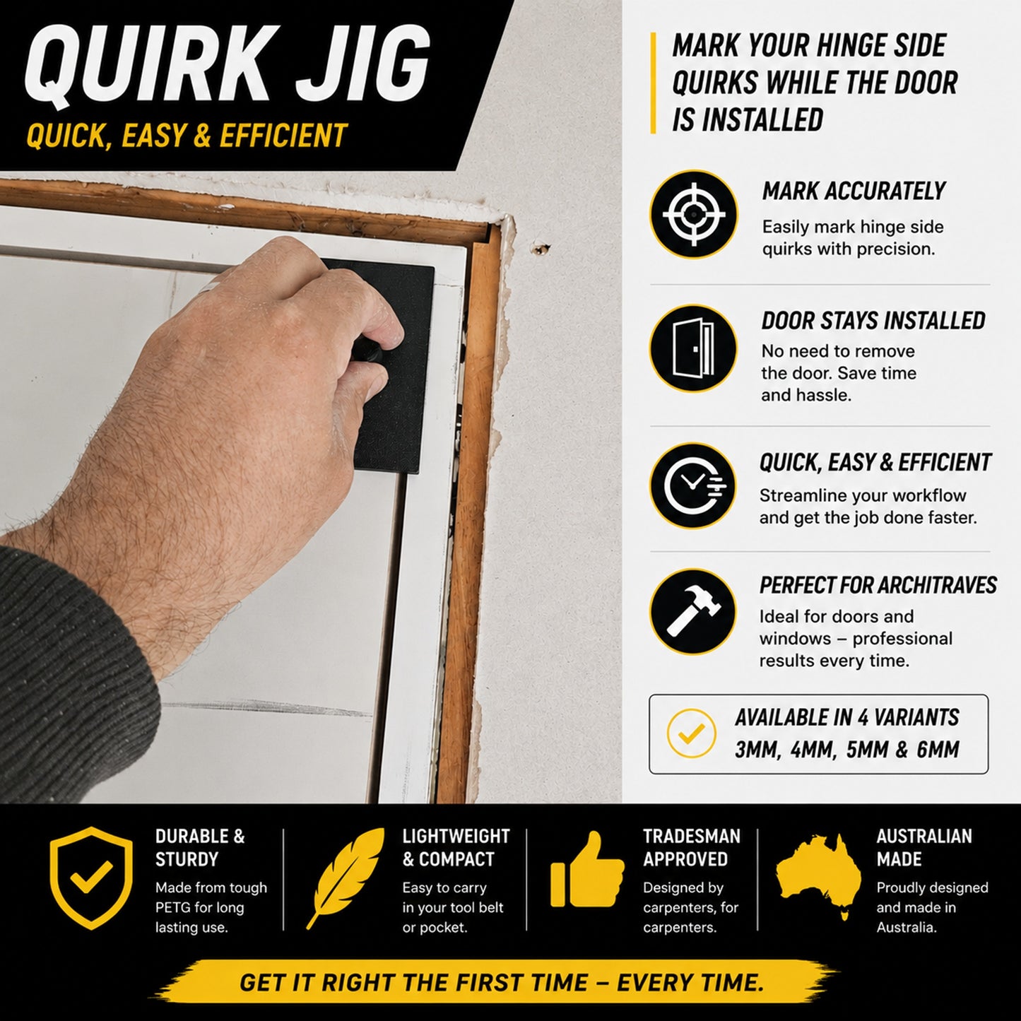 Quirk Jig For Carpenter Fitout Tradies DIY