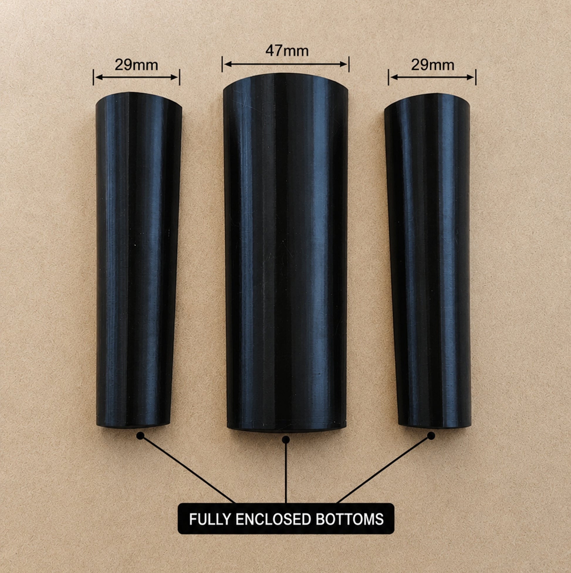 badger toolbelt plastic chisel sheaths dimensioned. fits up to 29mm and 47mm chisels