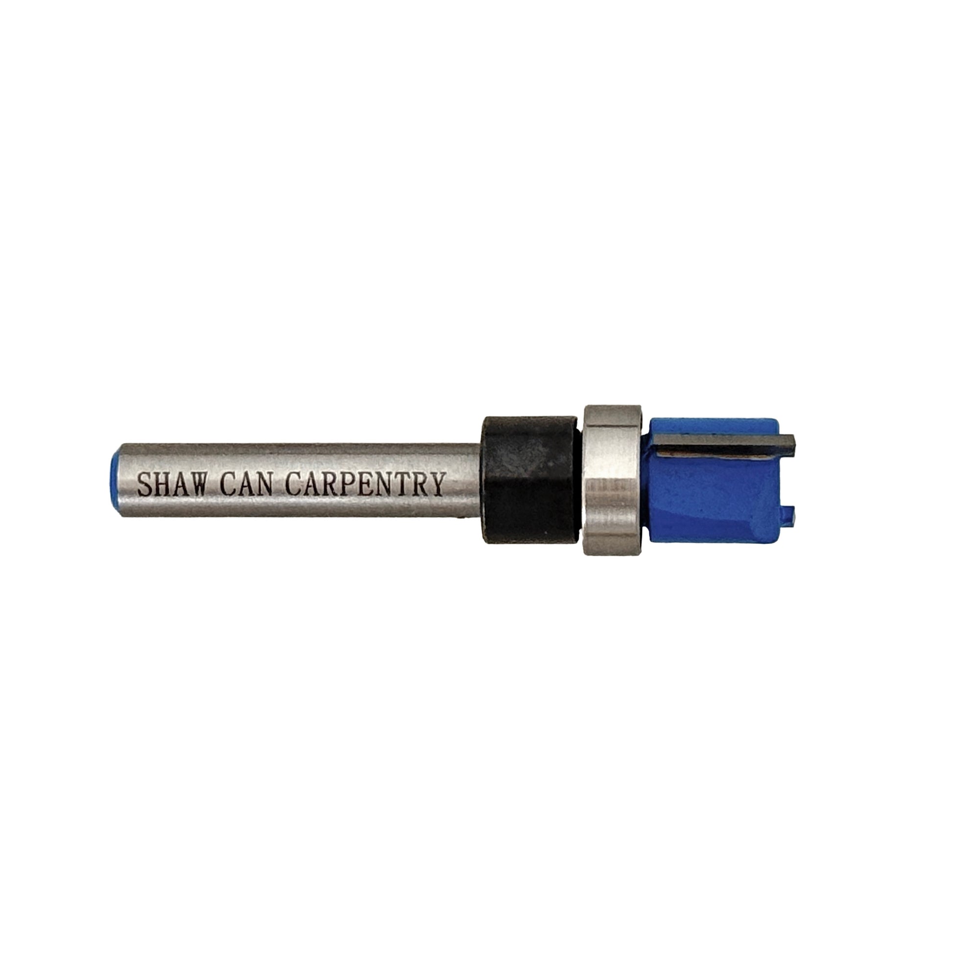 Side view of bearing-guided TCT hinge jig router bit