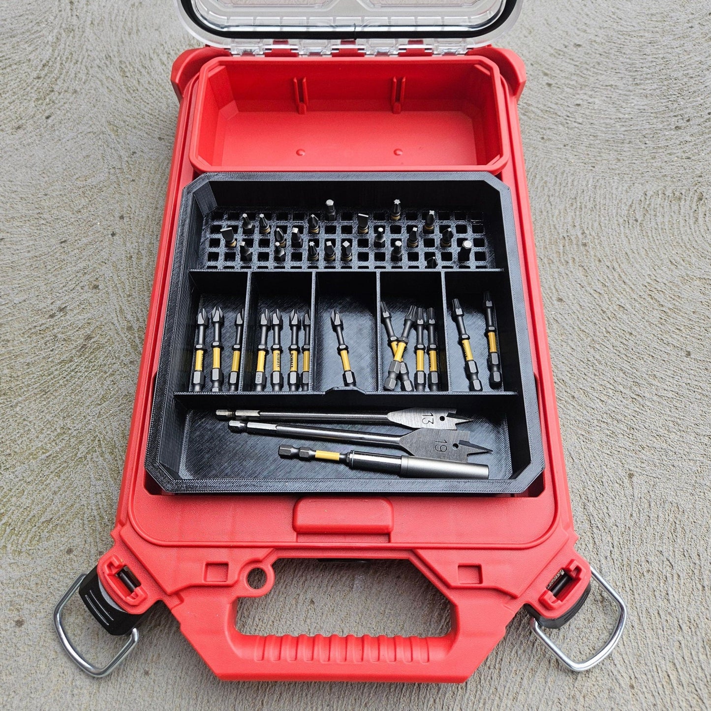 Drill bits And Impact Bit Storage For The Milwaukee Packout Low Profile 