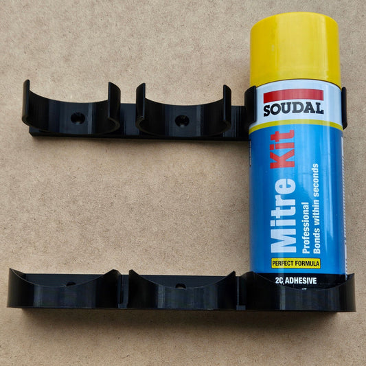 Spray can wall mount storage - work tool trailer - workshop